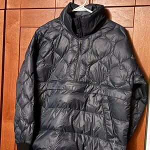 Eddie Bauer Woman Down Puffer Lightweight Anorak Jacket Coat Sz XS Color Storm